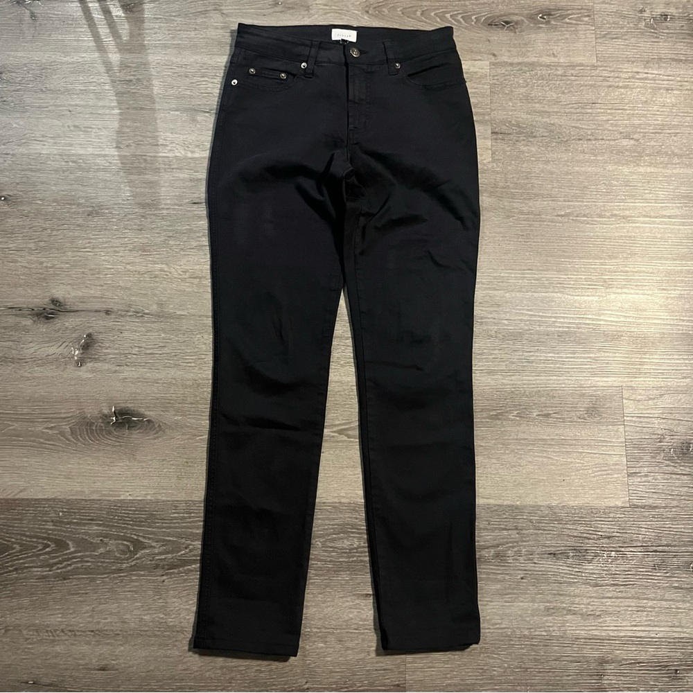 Jigsaw London Navy Blue Straight Leg Slim Fit Pants US 4 / UK 8 Preppy Classic